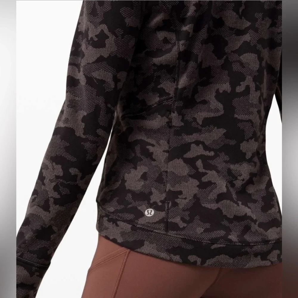 LULULEMON RULU CLOSE TO CROSSING Long-Sleeve Shirt Size4 Heritage Camo - Picture 3 of 5